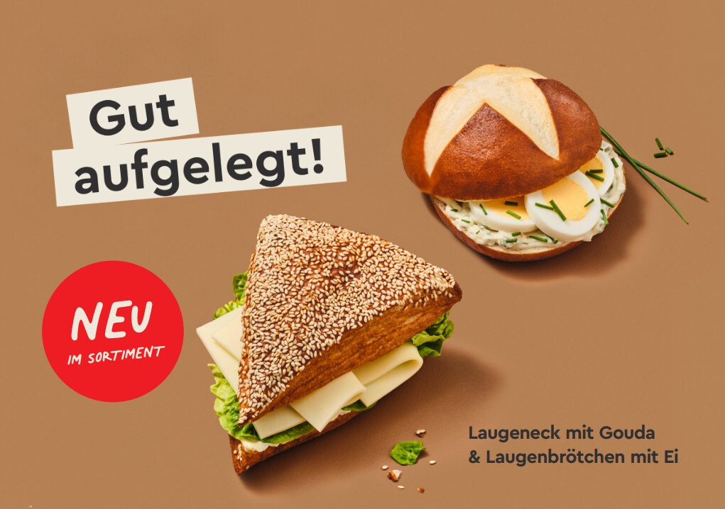 NEU: Laugeneck mit Gouda & Laugenbrötchen mit Ei